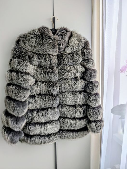 Blană naturală de vulpe polară