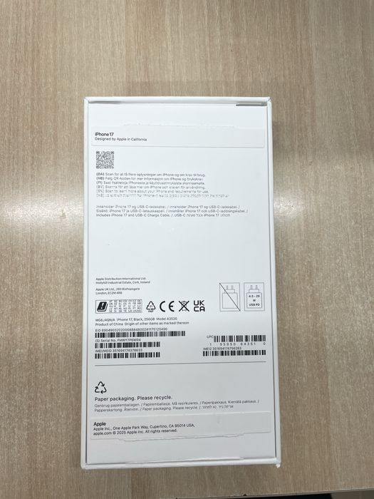 Iphone 17 Black256Gb