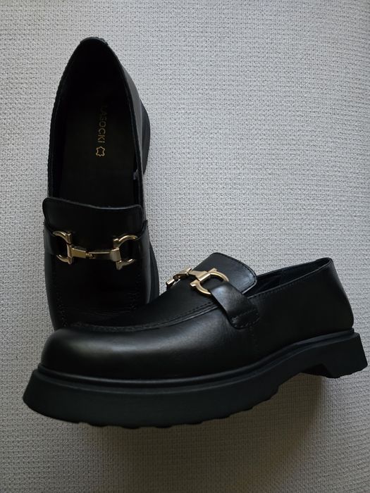 Pantofi piele culoare negru