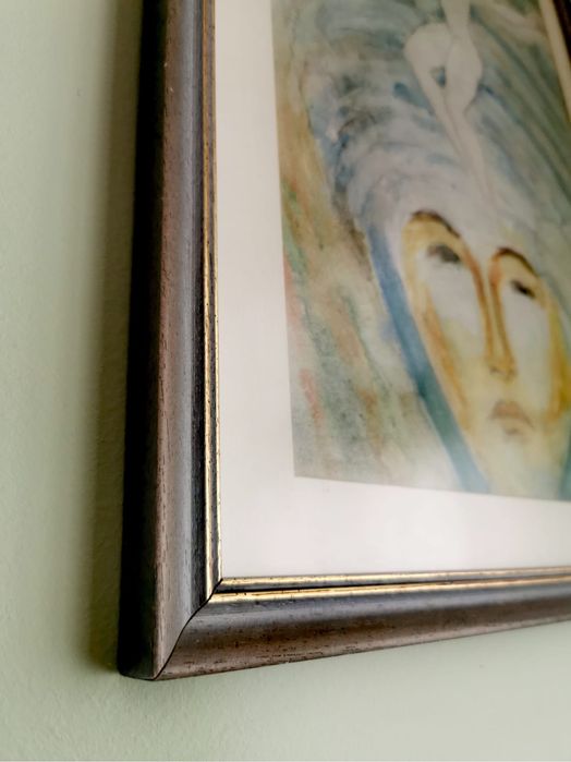 Антикваена картина в рамка български автор