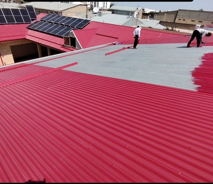 Kraska Boʻyash ranglash краска krisha boʻyash bruschatka  darvoza bino