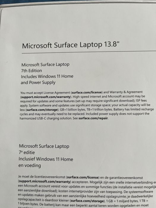 Laptop Microsoft Surface.512GB