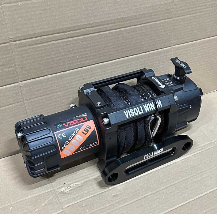 Troliu auto Visoli electric 9000lbs/4090kg sufa sintetica