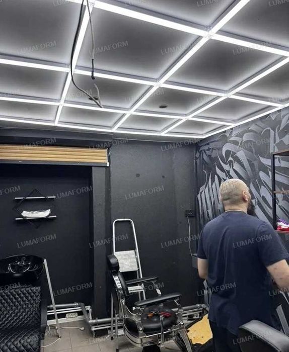 72 W kvadrat modulli LED yoritgich — Barbershop uchun