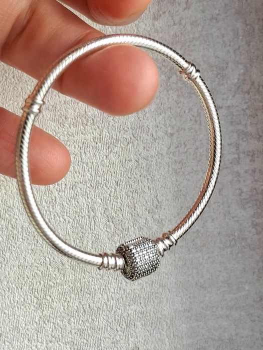 Нова сребърна гривна, модел на Пандора  - размер 16