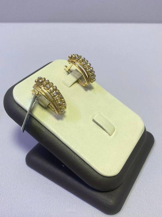 Серьги из желтого золота / СТ30785