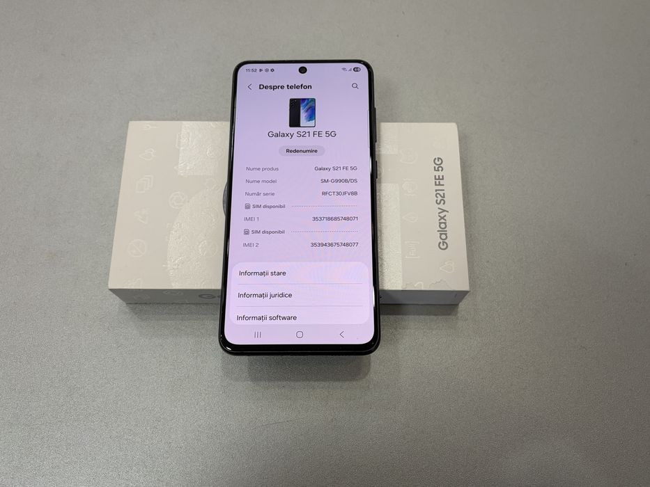 Samsung Galaxy S21FE, 128 gb, 6 gb ram, 5G, Graphite