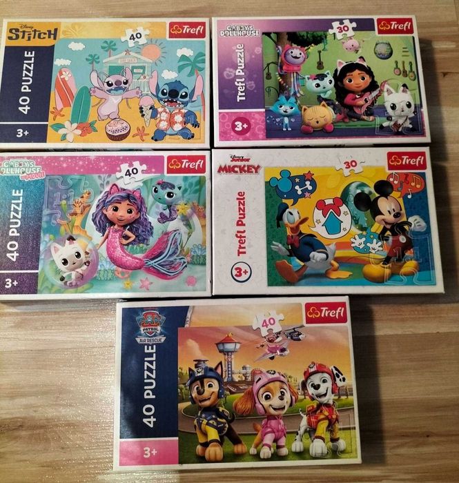 lot de 5 puzzle-uri