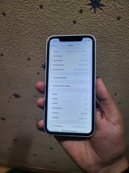 Iphone xr 256gb LLA kelishiladi