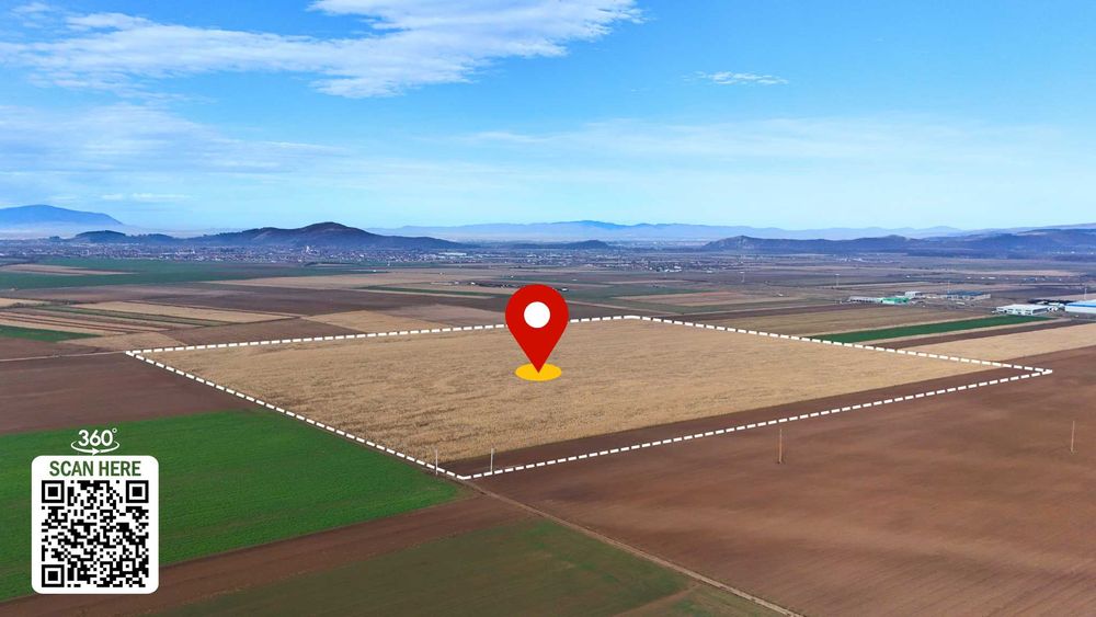 Teren 32,5 Ha compact Prejmer, Brasov. Imagini drona,tur/360