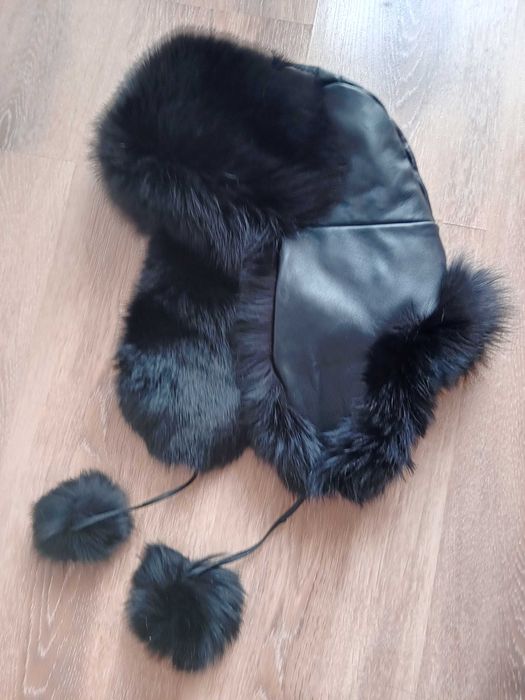 Salomon ръкавици и шапка естествена кожа и косъм