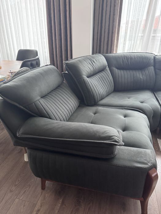 Висококачествен ъглов диван и фотьойл