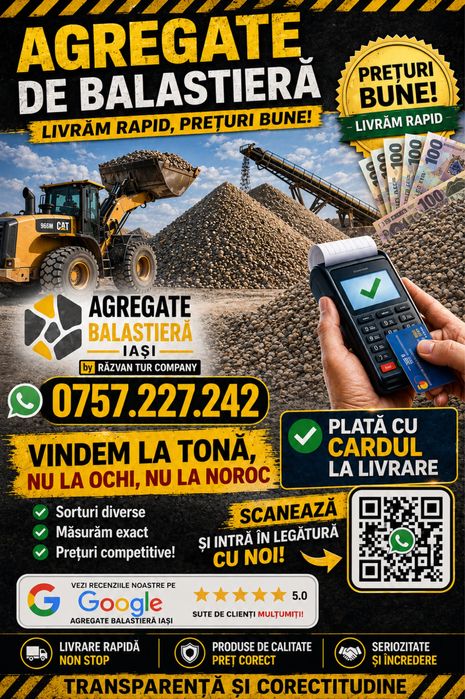 balast iasi, nisip iasi spalat, nisip gazon, piatra sparta concasata