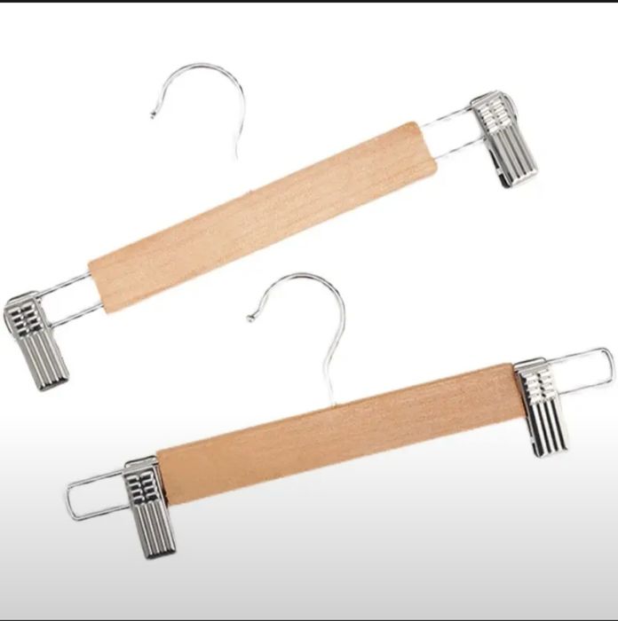 Вешалка для одежды для брюк, юбок, верхней плечики с зажимом 1b