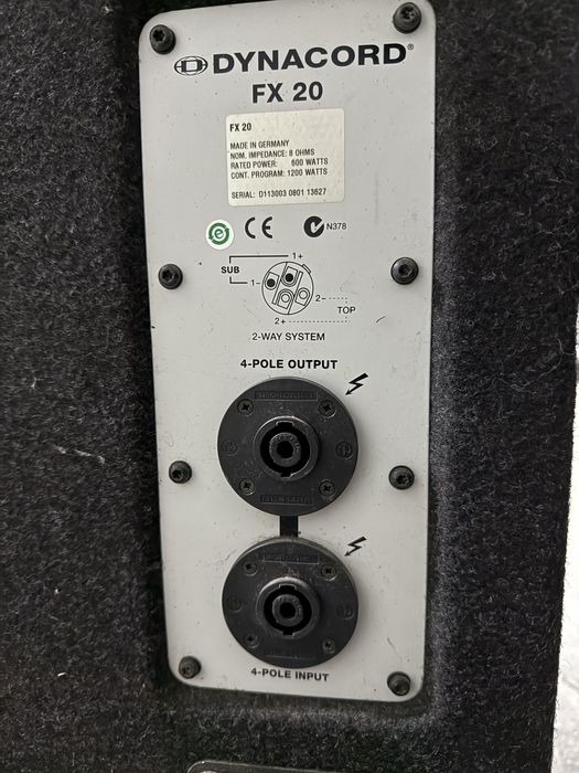 Vand sistem dynacord XA2 ( Fx20 - FX12 - XA4000 )