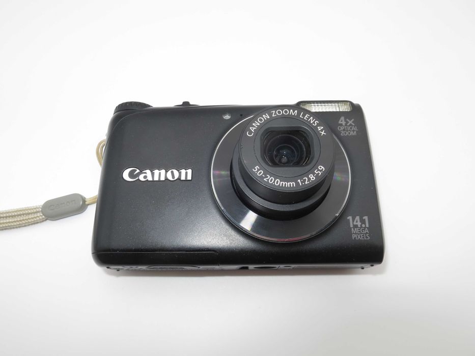 Canon PowerShot A2200 ултра компактен цифров фотоапарат, черна дигитална камера, като НОВА пълен комплект, работи отлично