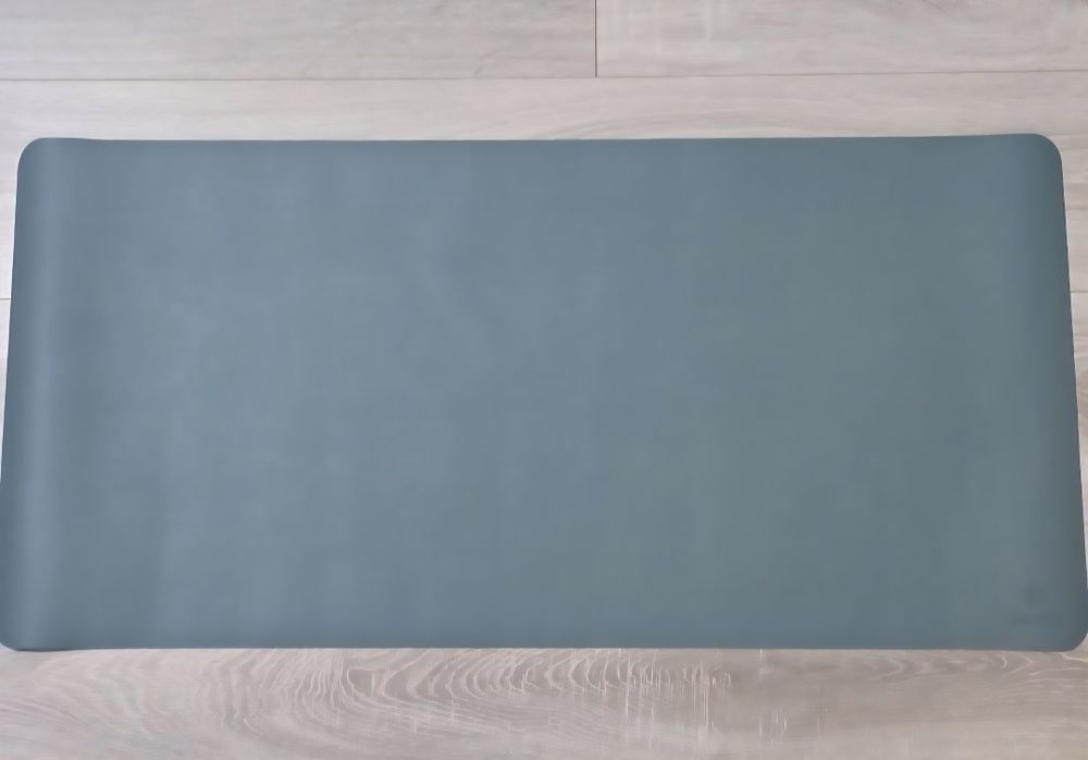 Pad birou 90x43cm, impermeabil, față dublă Bleu/Argintiu