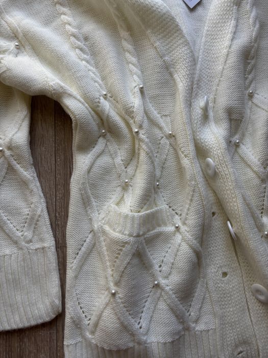 Pulover tricotat cu perle dama