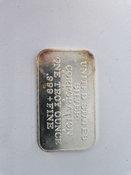 Lingou din Argint de 999, One Troy Ounce-United States Corporation.