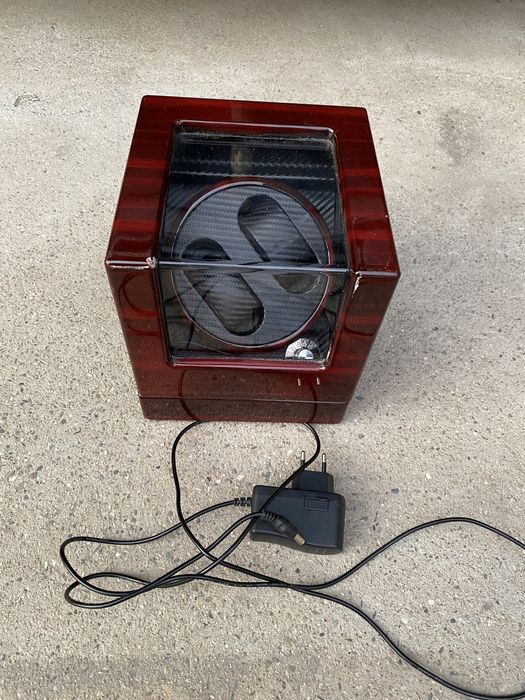 Cutie lemn rotativa ceasuri