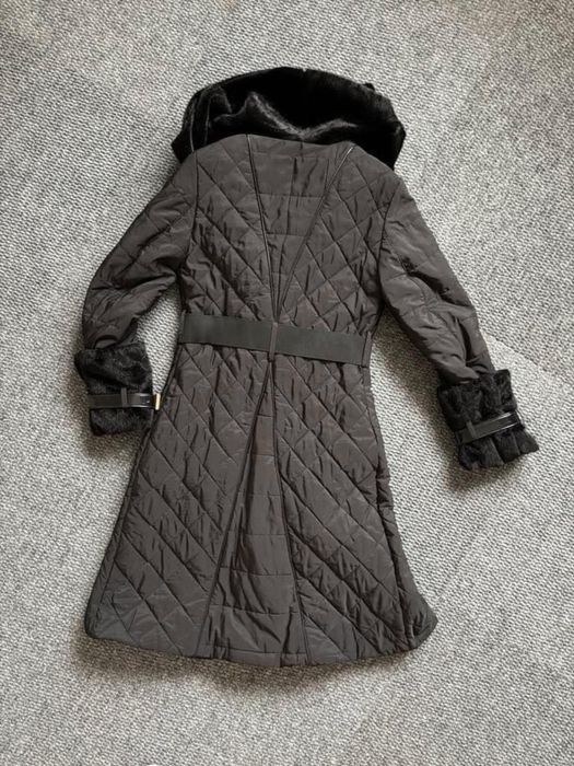 НОВО зимно яке, плат, с яка от лисица, пух