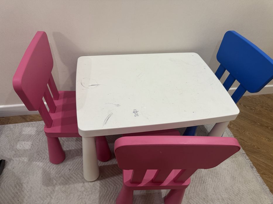 Стол со стульями икеа маммут