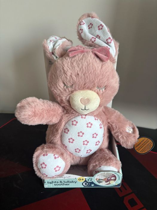 Зайче за заспиване със звук и светлина за бебета - 0 месеца - НОВО