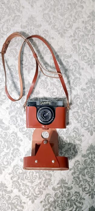 Работещ ретро фотоапарат Смена 6 (LOMO) Колекционерски комплект с кожен калъф