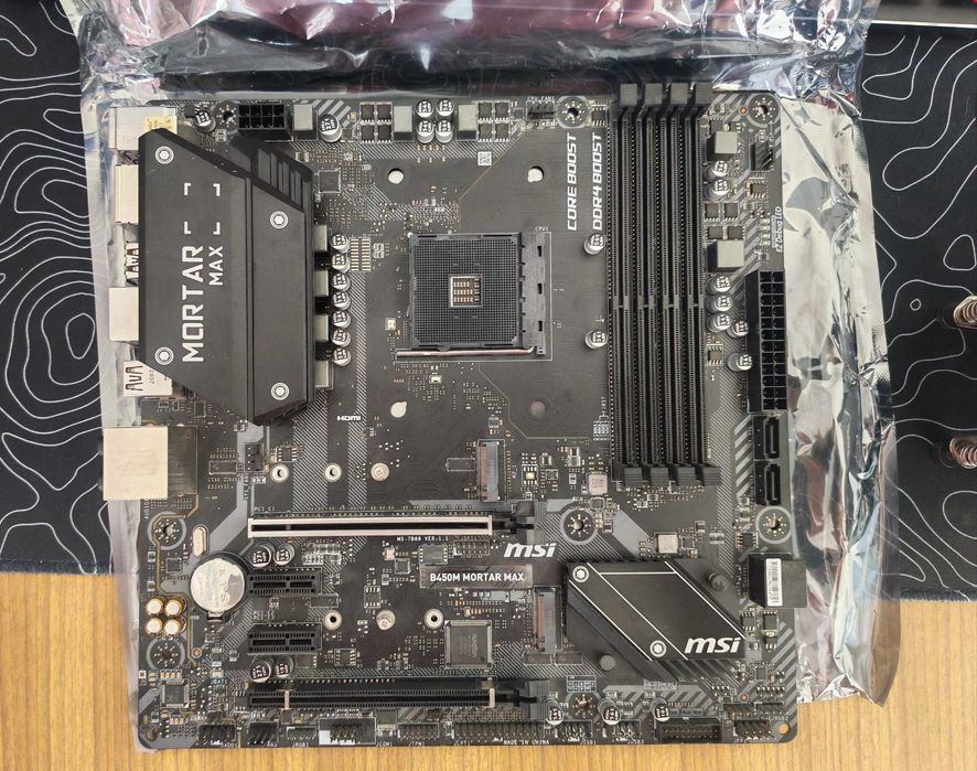 Материнская плата msi b450m mortar max