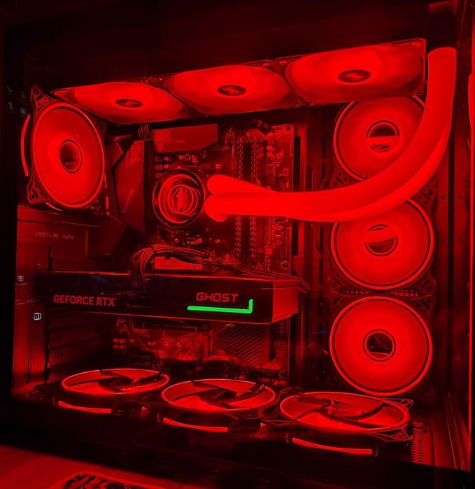 NOU-PC Sistem GAMING,AMD Ryzen 7 5700x,32 gb DDR4,RTX5060,ssd 1TB m.2