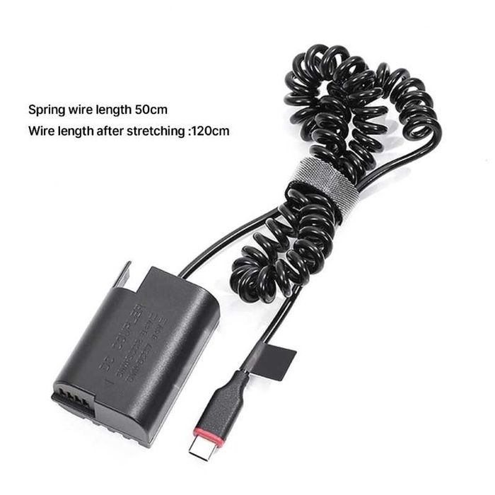 Batterie Factice USB-C PATONA Pour Panasonic Lumix DMW-BLK22/BLF19 - Adaptateur Secteur Coupleur