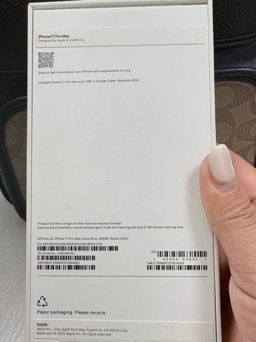 Iphone 17 Pro Max 256GB