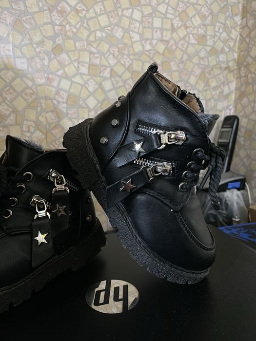 Обувь (ботинки) для мальчика из Германии. (Осень-зима). Тёплые. Кожа.