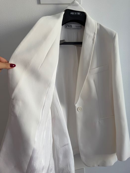 Blazer alb Zaraa