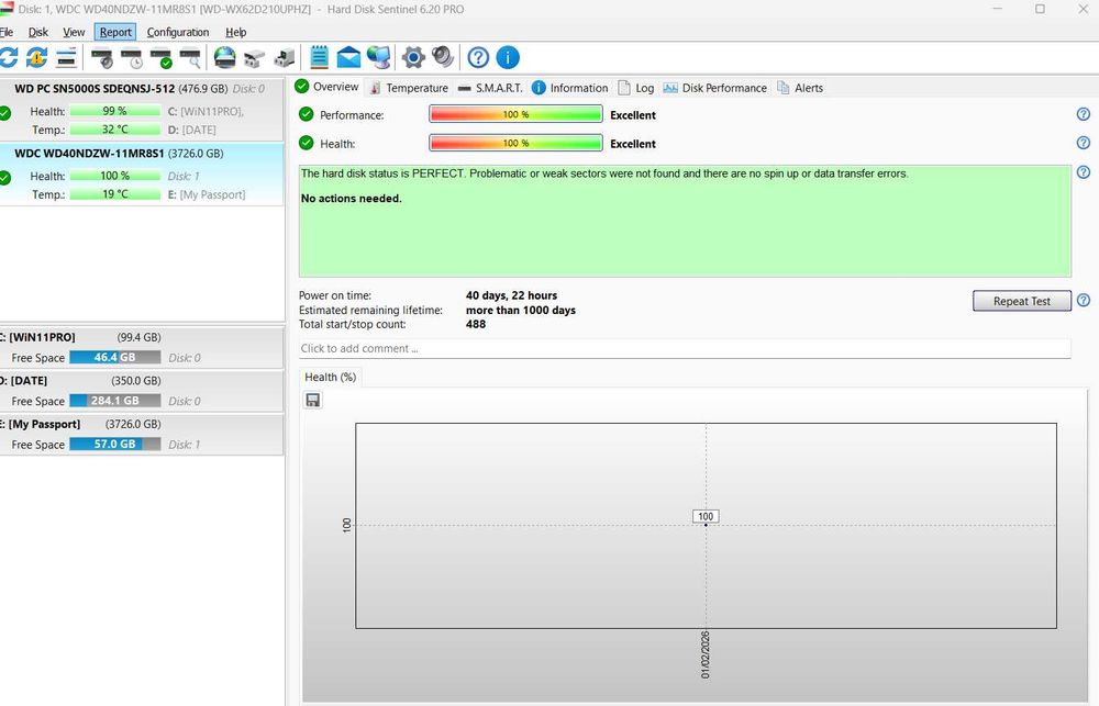 HDD extern WD My Passport 4TB, 2.5", USB 3.2 Gen1,box,impecabil