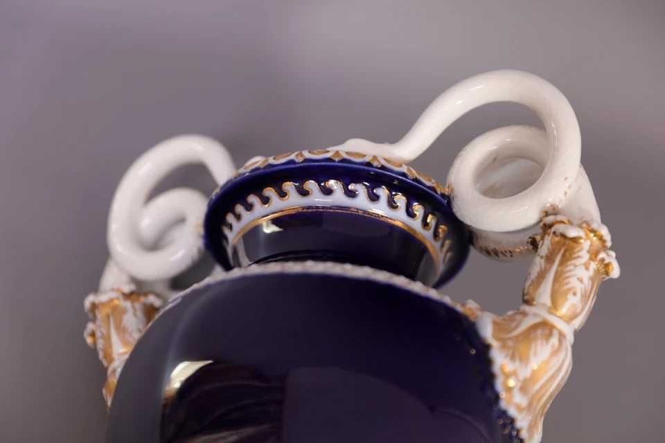 Meissen Майсен голяма кобалтово синя ваза 39см 1во качество 1930г.