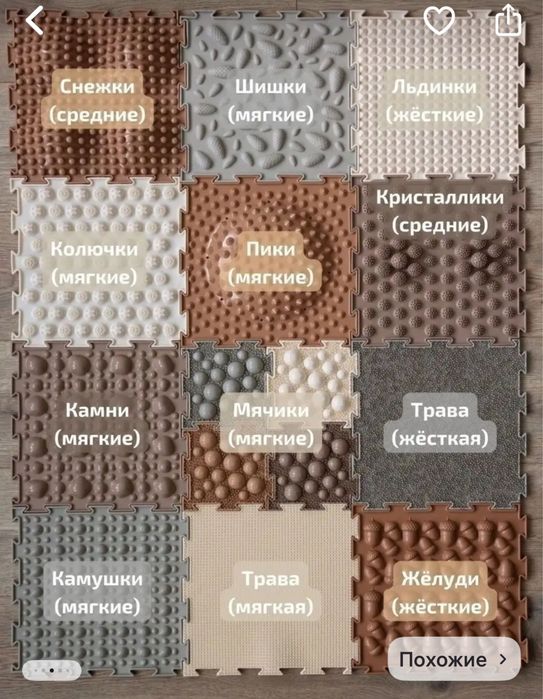 Модульный коврик для детей