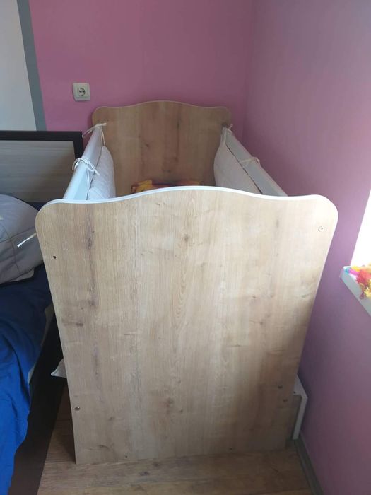 Детско креватче с чекмедже и матрак