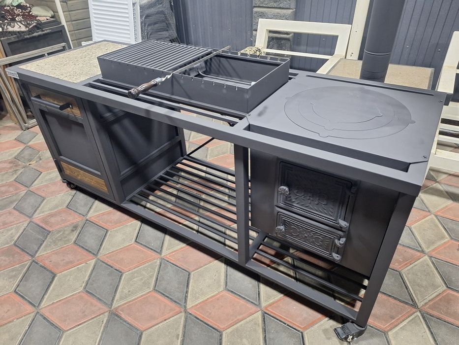 Мангал, печь, рабочая поверхность.