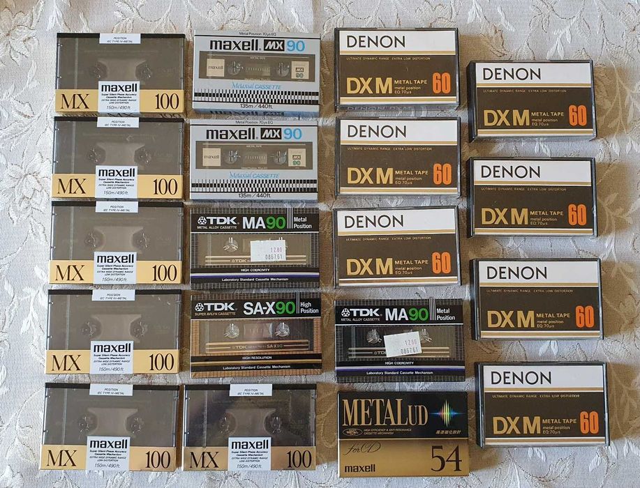 Нови аудио касети TDK MA-R,  Sony, Fuji, Denon, BASF, JVC, Maxell