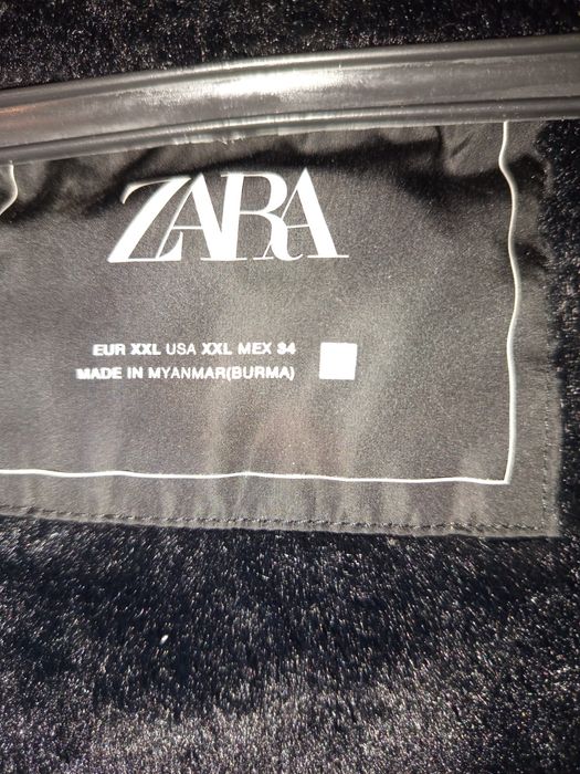 Zara яке с пух черно
