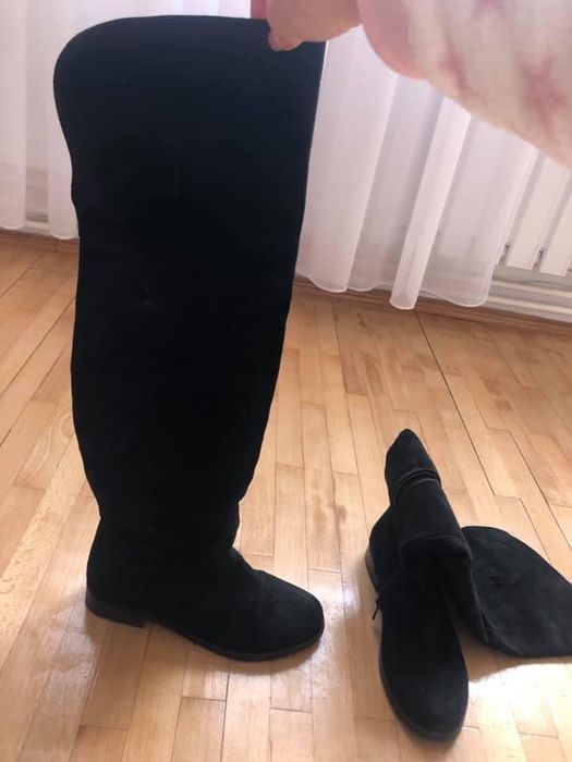 Cizme lungi de piele————————————-