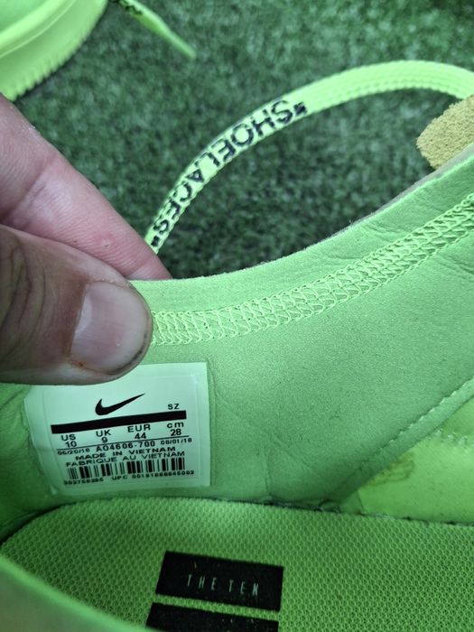 Nike air force 1 Low  off white Volt