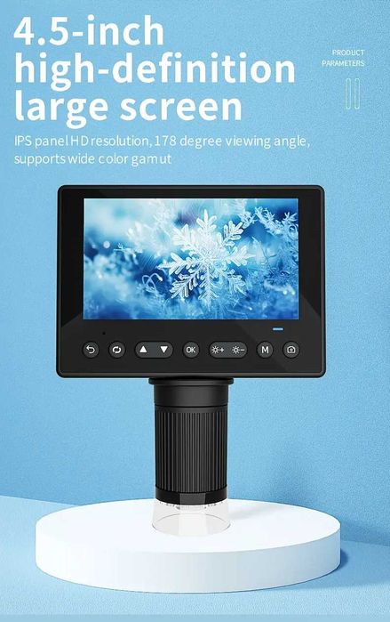 Цифров микроскоп 4.5 Inch дисплей електронен микроскоп електроника