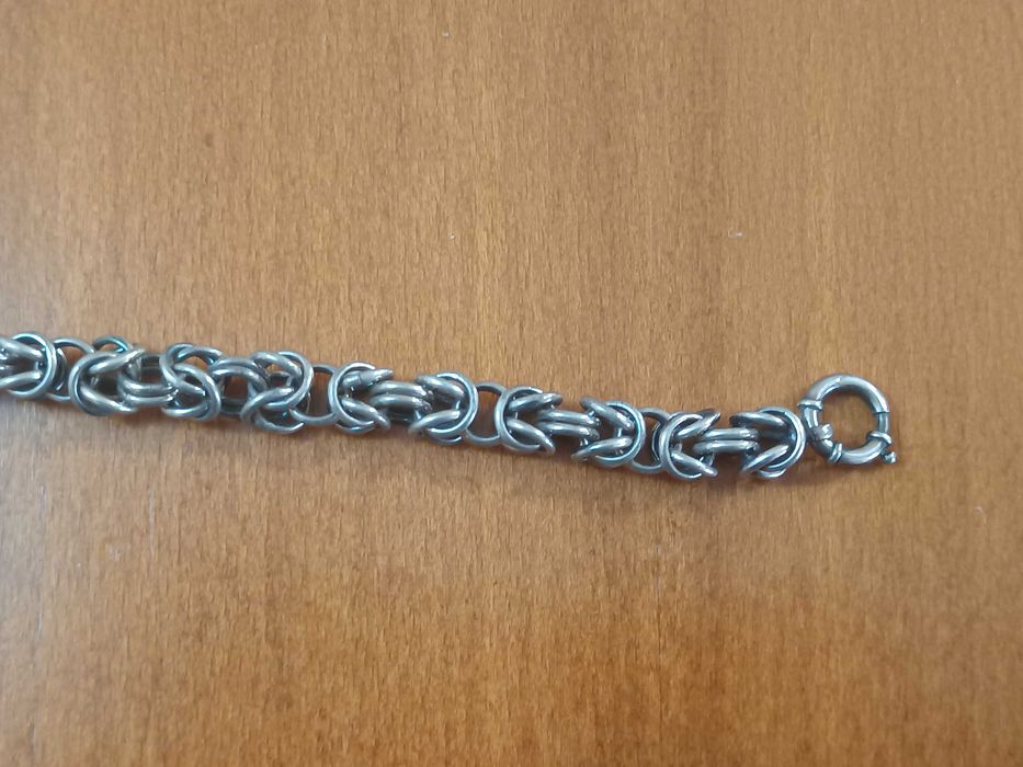 Сребърен ланец кралска плетка, 50см., 75 гр.