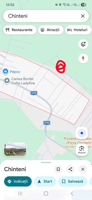 Vand teren Chinteni (parcela de 498mp)