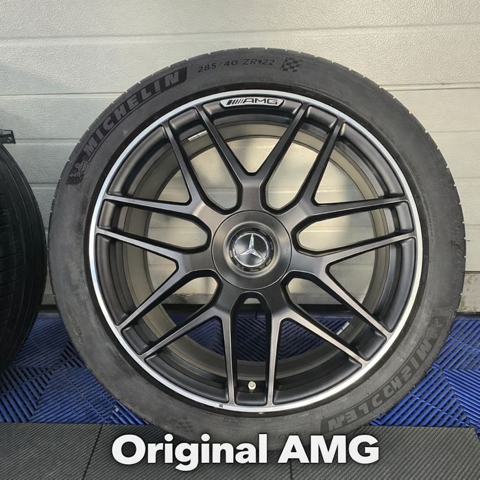 22" ОРИГИНАЛНИ AMG джанти GLE63 W167 + НОВИ Michelin Pilot Sport 4S