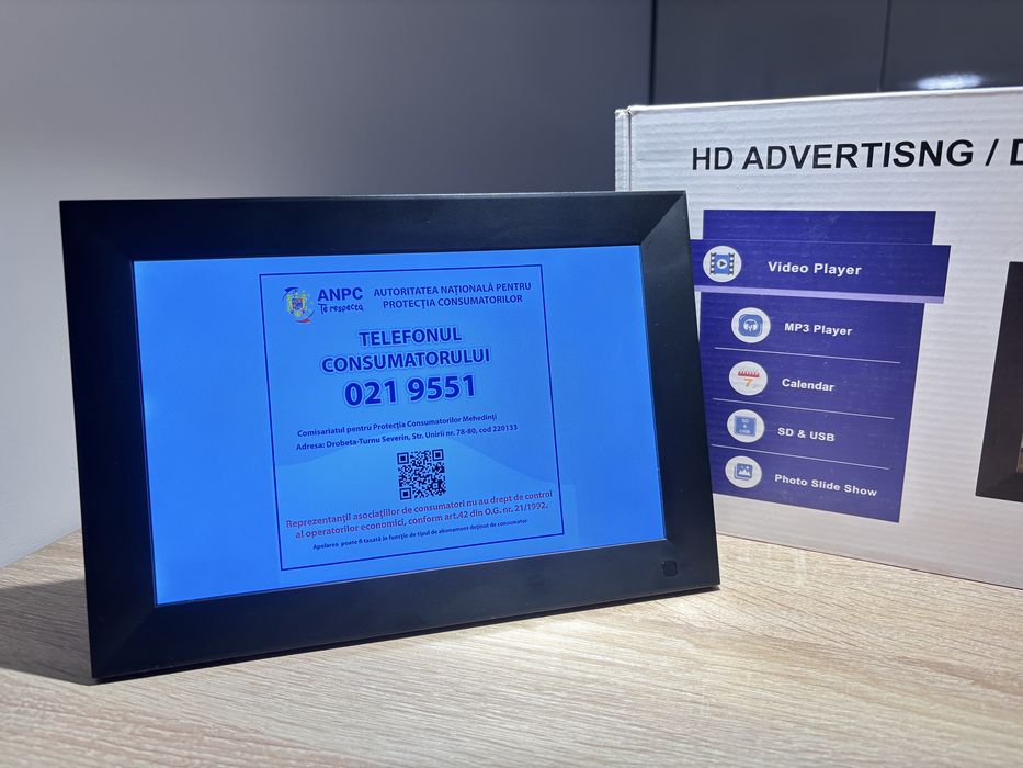 Tableta/Rama Foto afisare informatii meniu magazine