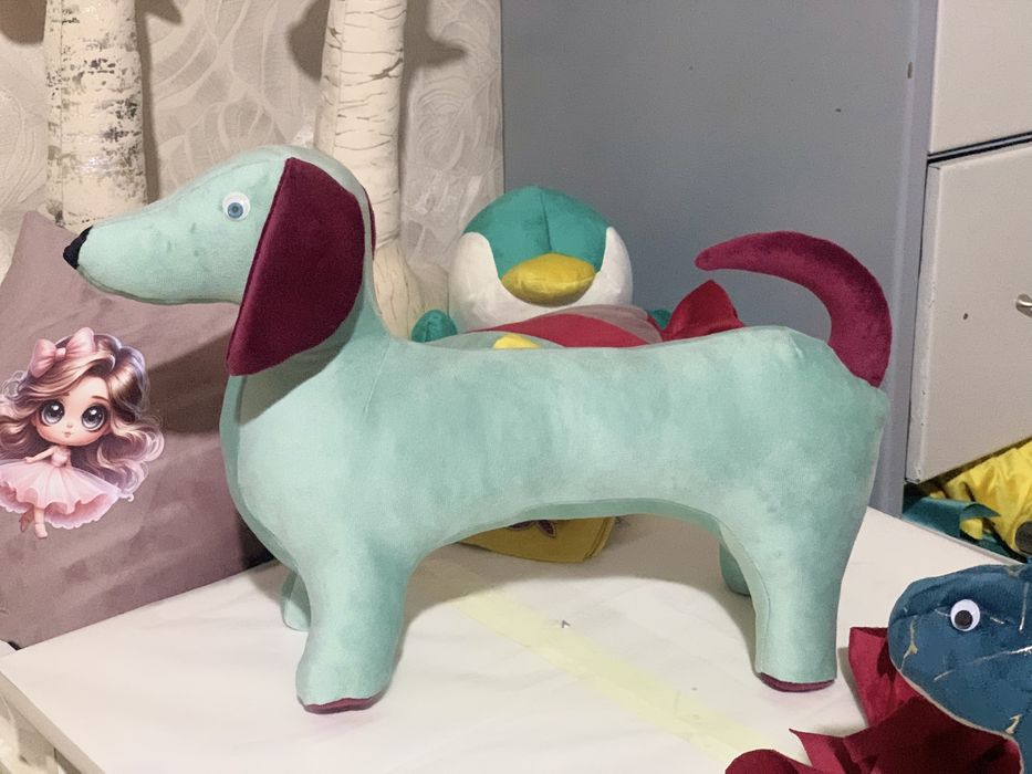 Мягкая игрушка собачка такса