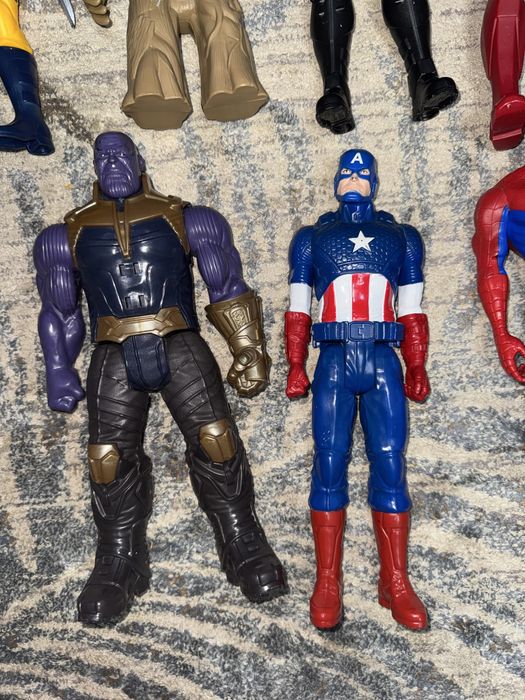Фигурки Marvel капитан америка, человек паук и тд